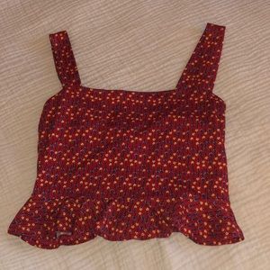 Red Cropped Tank